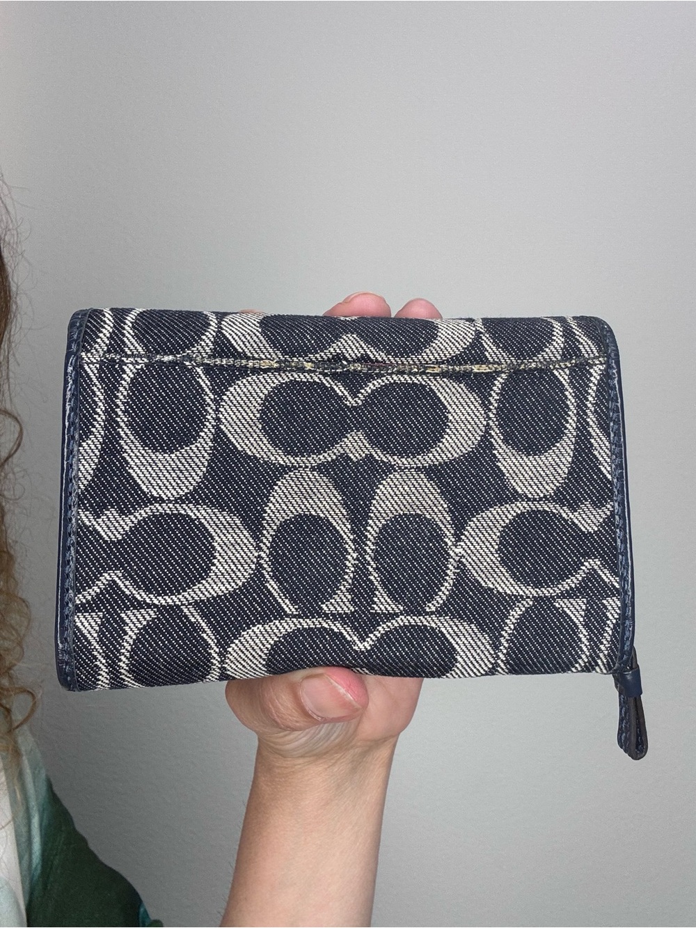 Coach Denim Legacy lining wallet EUC - Picture 7 of 11